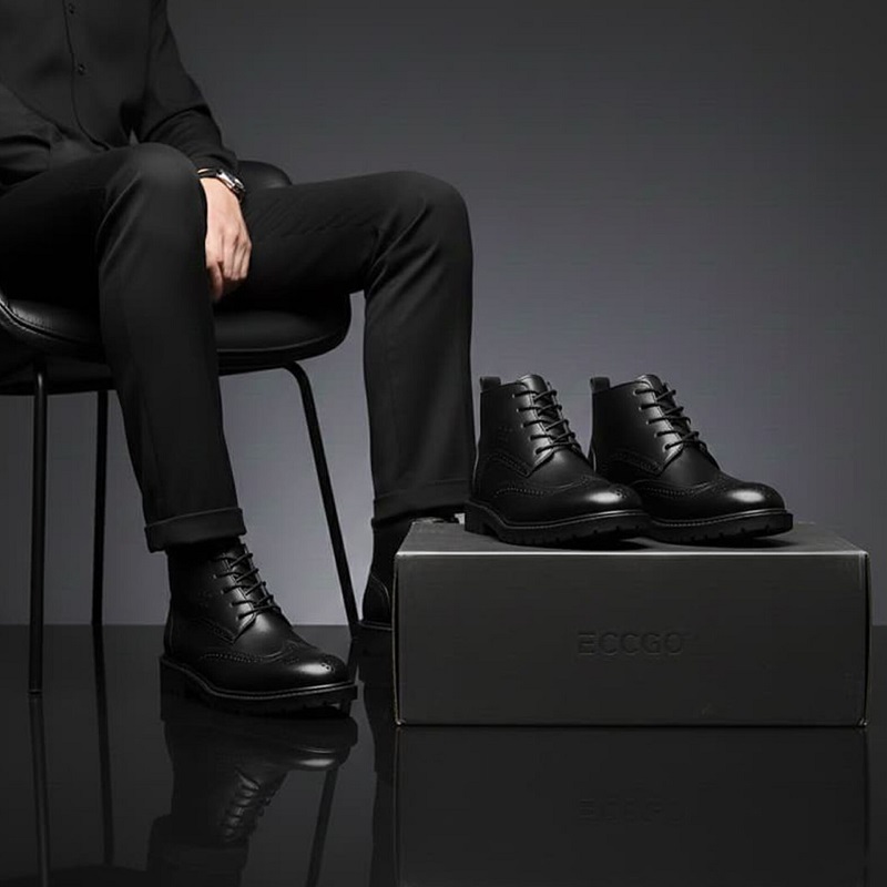 نیم بوت مردانه COCO مشکی مدلSalivan