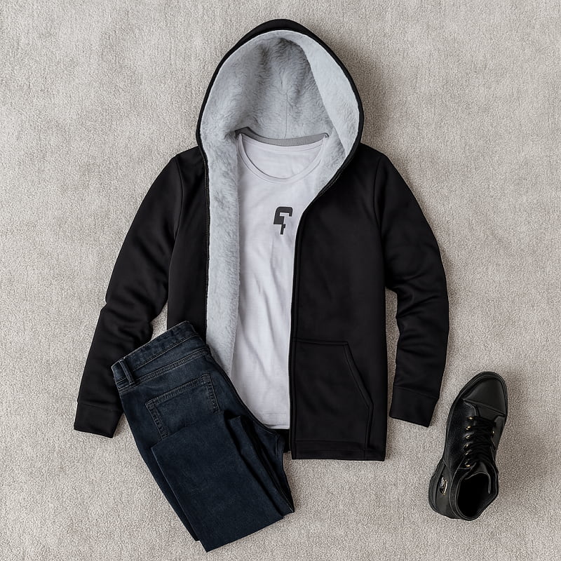 شنل خز سفید مردانه مدل venit 