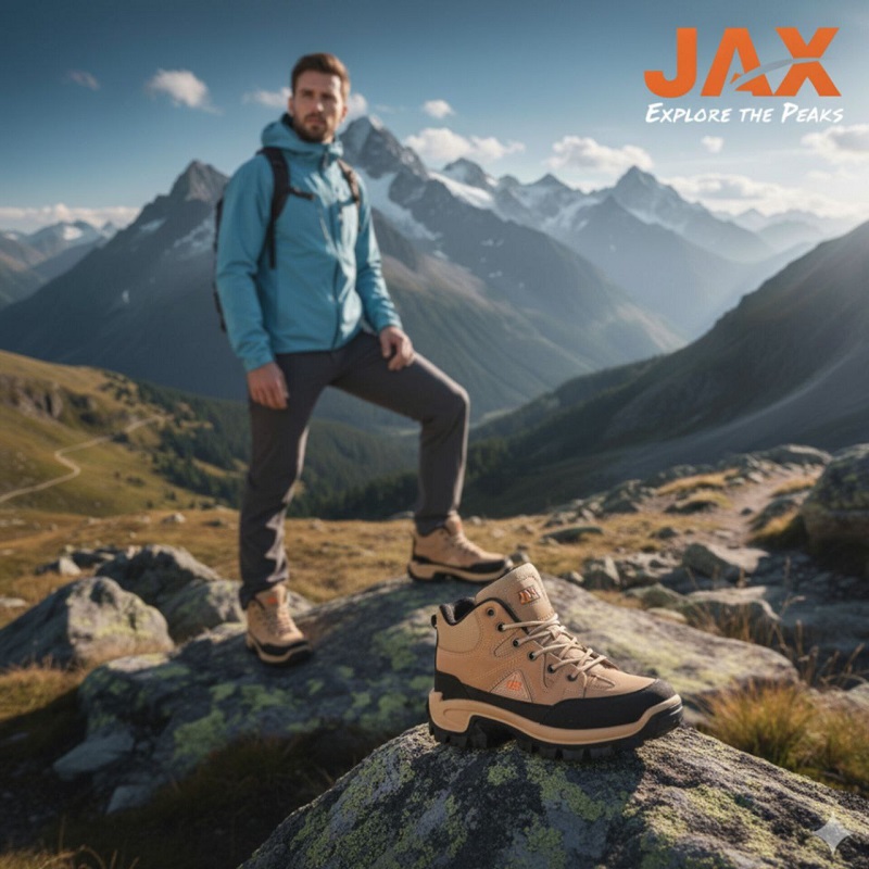 کفش ساقدار مردانه کرم مدل JAX