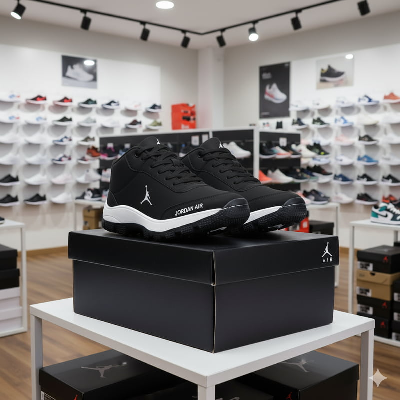 کفش اسپرت مردانه جردن مشکی مدل Avin